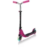 GLOBBER Scooter FLOW 125 LIGHTS Ruby Pink-grau, Mit Leuchtrollen -Babyartikel Geschäft globber scooter flow 125 lights ruby pink grau mit leuchtrollen a303820