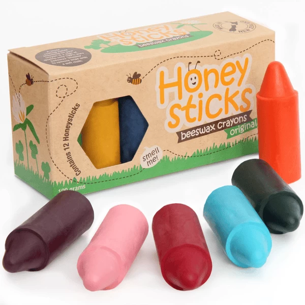 Honeysticks Original Bienen Wachsmalstifte 12 Stück 3 Honeysticks Original Bienen Wachsmalstifte 12 Stück