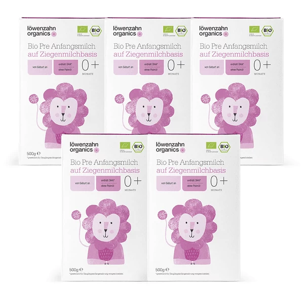 Löwenzahn Organics Bio Anfangsnahrung Pre Auf Ziegenmilchbasis 5 X 500 G Ab Der Geburt 3 Löwenzahn Organics Bio Anfangsnahrung Pre Auf Ziegenmilchbasis 5 X 500 G Ab Der Geburt